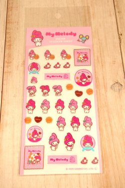 画像1: おやつパーティー透明シールシート　マイメロディ