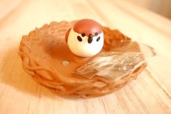 画像1: デコレ　ニホンノコトリ　鳥の巣クリップホルダー　スズメ