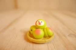 画像1: デコレ　コンコンブル　梅の実文鳥