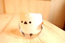 画像1: デコレ　ニホンノコトリ　ことりグラス　シマエナガ