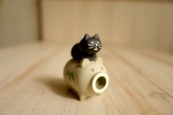 画像1: デコレ　コンコンブル　蚊遣乗り子猫