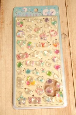 画像1: ぷくまるシール　ぷくまるエナガ