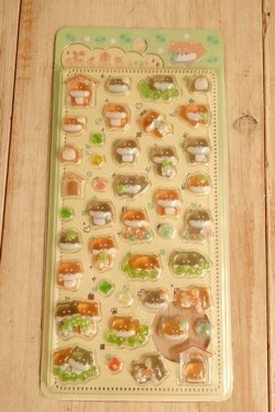 画像1: ぷくまるシール　ぷくまるしば