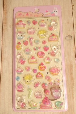 画像1: ぷくまるシール　ストロベリーケーキ