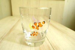 画像1: デコレ　水槽グラス　クマノミ