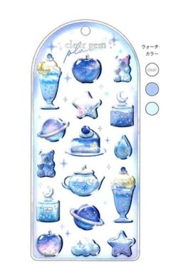 画像1: クリアジェムステッカー　プラネット