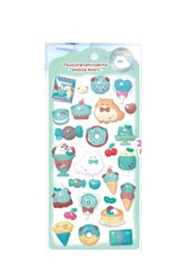 画像1: つぶらな瞳のウォーターシール　チョコミント♯１