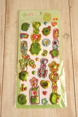 画像1: ぷくキラチャームステッカー　くちぱっち