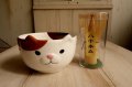 デコレ　抹茶碗&茶筅セット　みけ