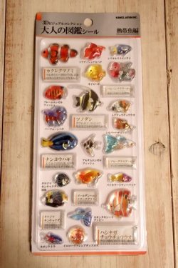 画像1: ３D大人の図鑑シール　熱帯魚