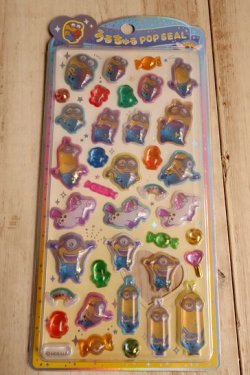 画像1: うるちゅるポップシール　ミニオン