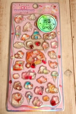 画像1: 光るプチドロップステッカー　もぐにゃん