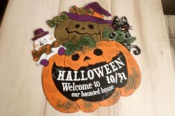 画像1: ハロウィンプレート 26 WELCOME