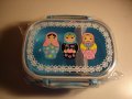 タイト１段弁当箱　マトリョーシカブルー