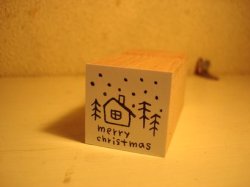 画像1: クリスマススタンプ　スノーハウス