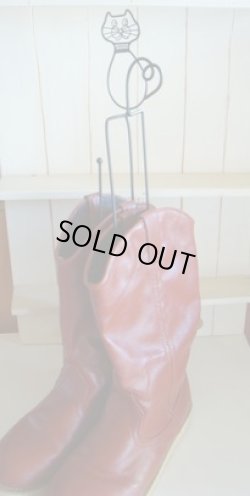 画像1: デコレ　ブーツキーパーネコ　ブラック