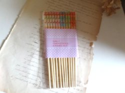 画像1: 竹箸６膳セット　アリス　M