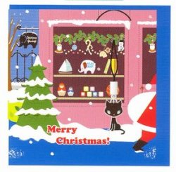 画像1: マスコットつきクリスマスグリーティングカード　ロロＣ