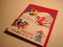 画像1: アラングレクリスマスカード　そり