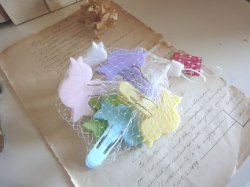 画像1: プラスチッククリップ　バード　パステルセット