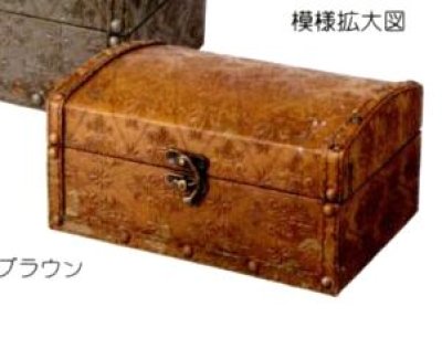 画像2: アンティークルックメモリーボックス　B ブラウン
