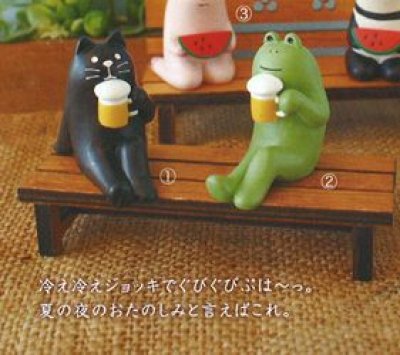 画像1: デコレ　コンコンブル　夏のまったりマスコット　ビール　FROG