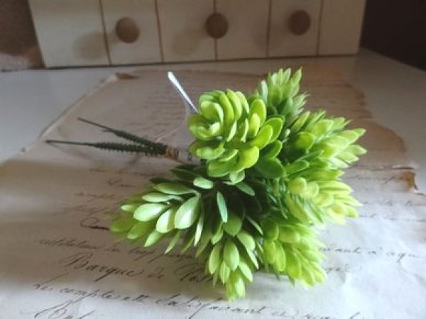 画像1: ティアラ アートフラワーミニホップピック LGR (1)