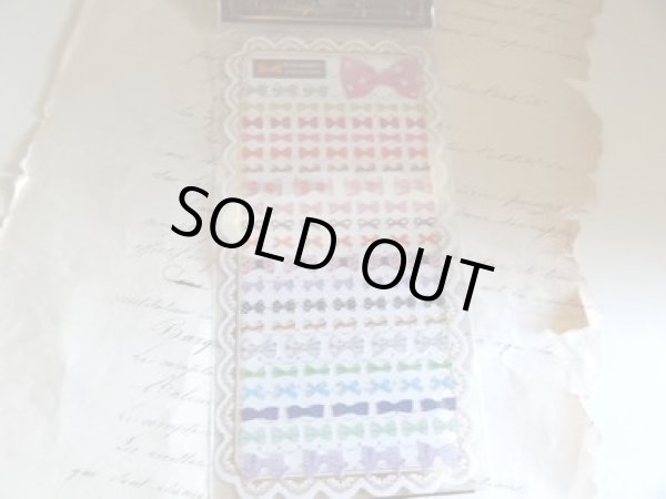 画像1: ポジプチマークシール　ドットリボン (1)