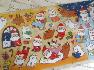 画像1: ウィンターセレクション　ペタンコシール　ほっこりクリスマス