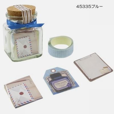 画像1: ビン入りメッセージシール　文房具