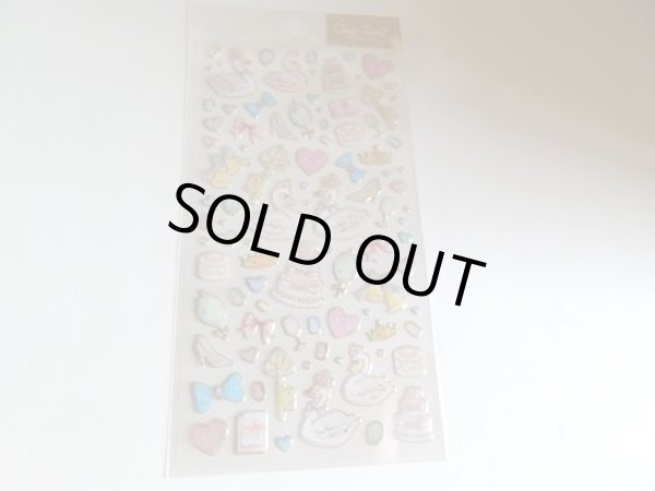 画像1: たけいみき　ふち箔　クリアシール　スワン (1)