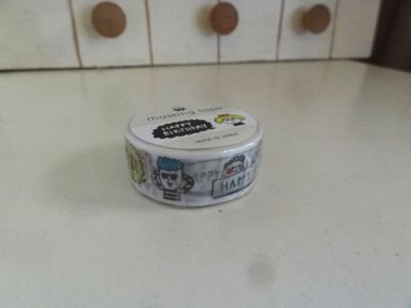 画像1: マスキングテープ　ハッピーバースディ (1)