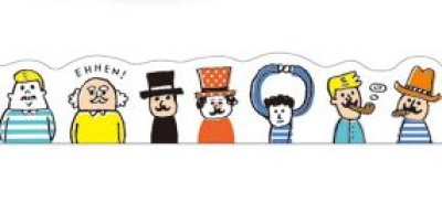 画像1: ダイカットマスキングテープ　すてきなおじさん