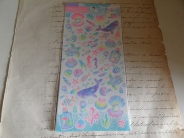 画像1: マスキングネオンシール　海のせかい (1)