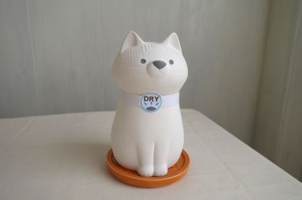 画像1: デコレ　カラッとマスコット　編み柄　ネコ (1)