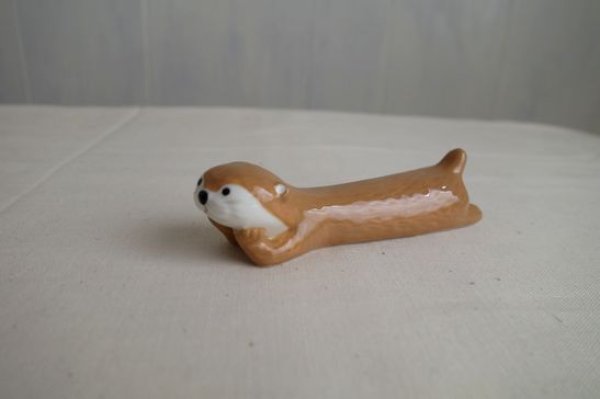 画像1: デコレ　カワウソカフェ　カワウソカトラリーレスト　ラテ (1)