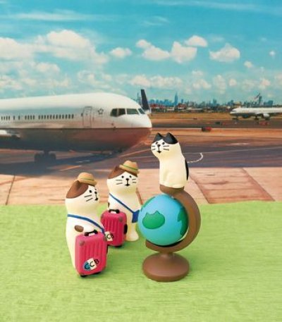 画像1: デコレ　コンコンブル　スーツケース猫