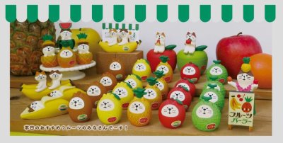 画像1: デコレ　コンコンブル　フルーツ猫だるま　メロン