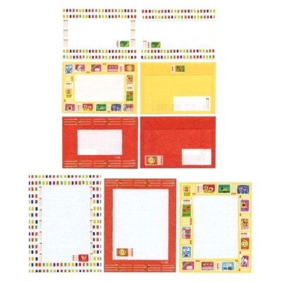 画像1: レトロ日記　アソートレターセット　マッチ箱