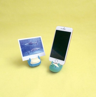 画像1: デコレ　ハラペコアニマル　スマホスタンド　じんべいざめ