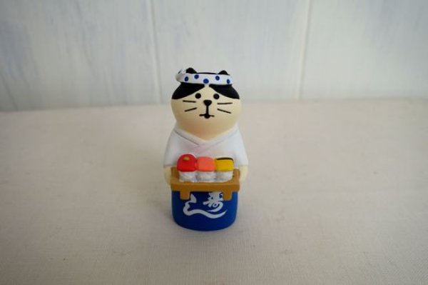 画像1: デコレ　コンコンブル　寿司屋の大将猫 (1)
