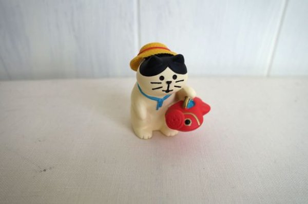 画像1: デコレ　コンコンブル　水遊び子猫 (1)