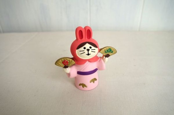 画像1: デコレ　コンコンブル　ねこずきん　舞踊うさぎ (1)