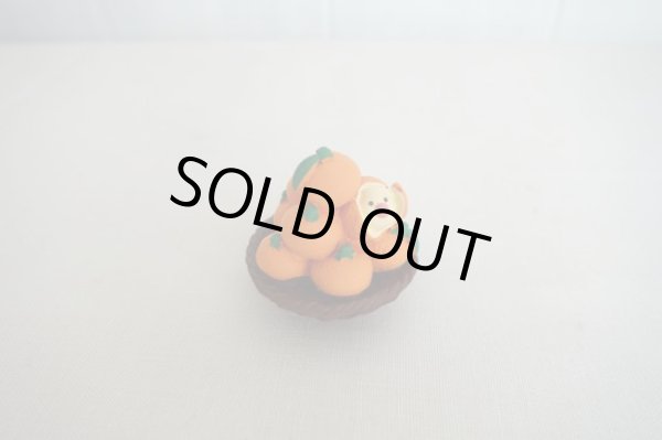 画像1: デコレ コンコンブル　かご盛りみかん文鳥 (1)