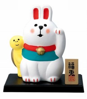 デコレ コンコンブル 干支飾り 福亀とまねきうさぎ - 雑貨屋 Cheese
