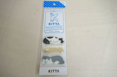 画像1: HITOTOKI　KITTA ちいさく持てるクリアマスキングテープ　ネコ