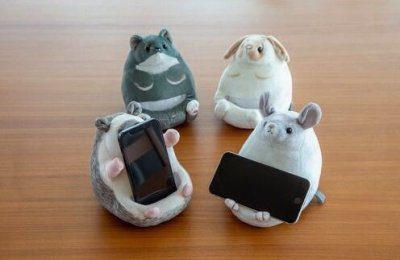 画像1: スマホスタンド　つまんでアニマルズ　B　ウサギ