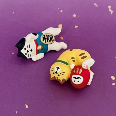 画像2: デコレ　コンコンブル　だるまケリケリ猫