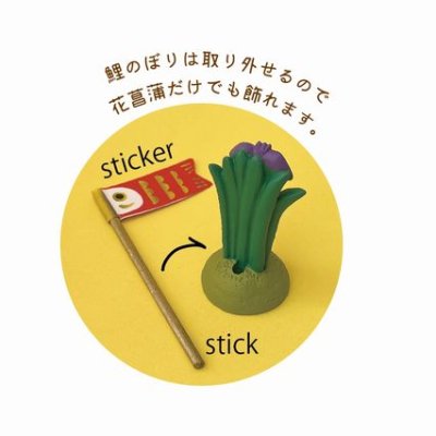 画像2: デコレコンコンブル　花菖蒲と鯉　赤