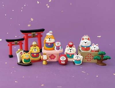画像1: デコレ　コンコンブル　のせのせ招き猫　ぶち